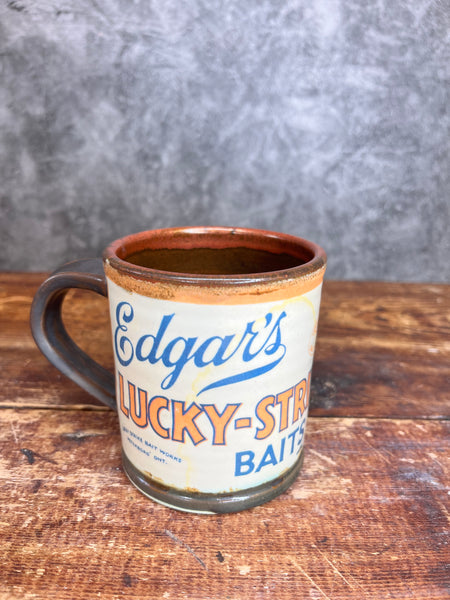 Lucky Strike Vintage Fishing Lure Mug