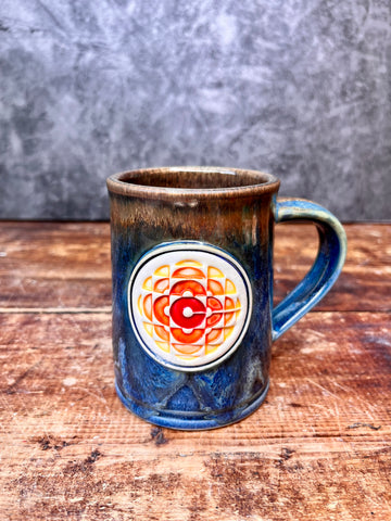 CBC Handmade Pottery Mug with Vintage 1974 Logo