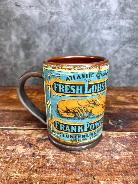 Atlantic Coast Lunenburg NS Fresh Lobster Label Mug