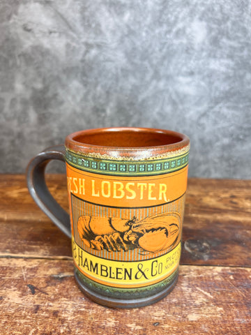 Pictou NS Lobster Label Mug
