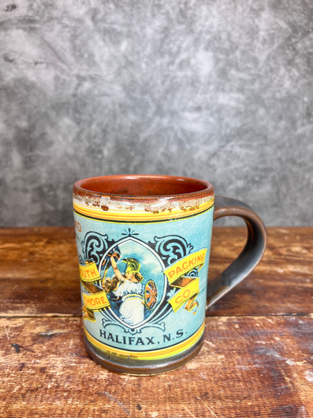 Halifax Union Brand Lobster Label Mug