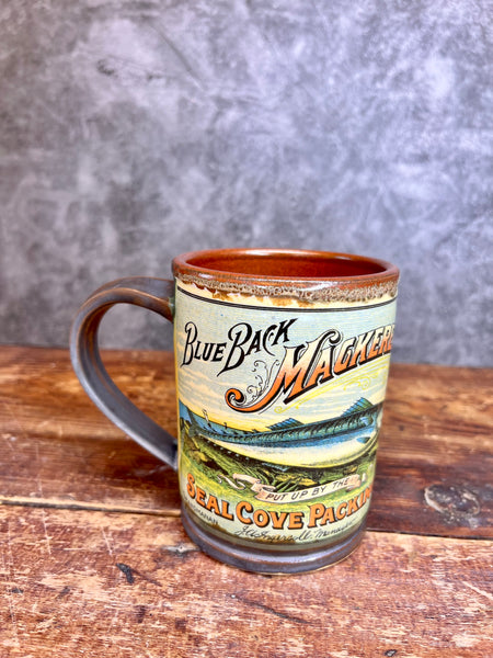 Vintage Mackerel Mug - Seal Cove Grand Manan New Brunswick
