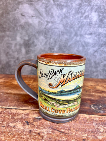 Vintage Mackerel Mug - Seal Cove Grand Manan New Brunswick