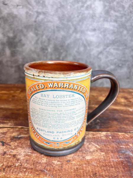 Fresh Bay Lobster Label Mug