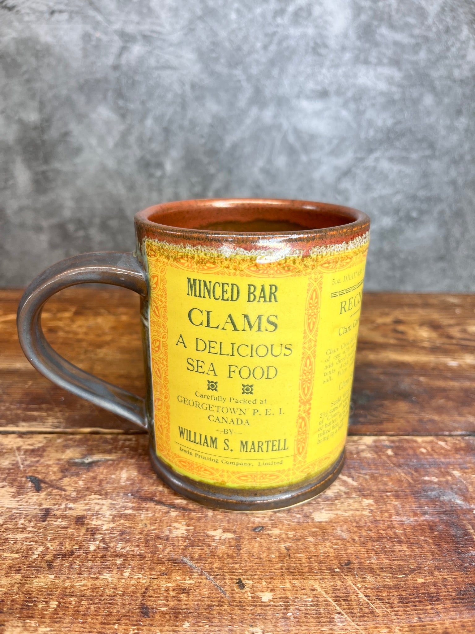 PEI Bar Clam Label Mug