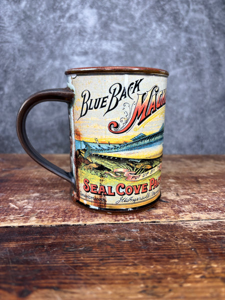 Seal Cove Mackerel Can Label Mug