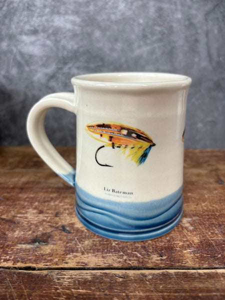 Brown Trout Mug with fly