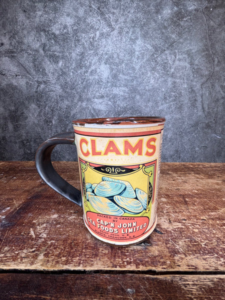 Clams - Cap'n John Sea Foods Limited Can Label Mug