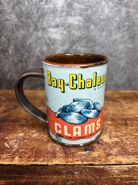 Bay-Chaleur Brand Clams Can Label Mug