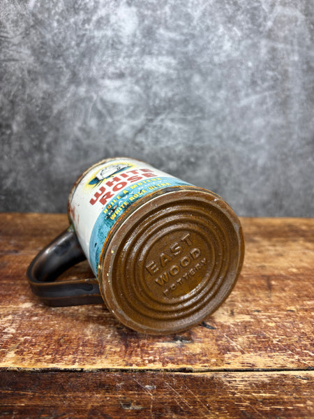 White Rose Ultra Motor Oil Can Label Mug