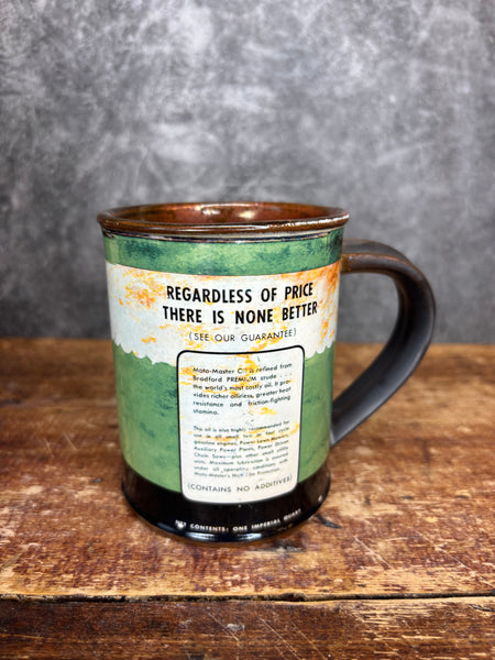 Moto-Master Outboard Motor Oil Can Label Mug