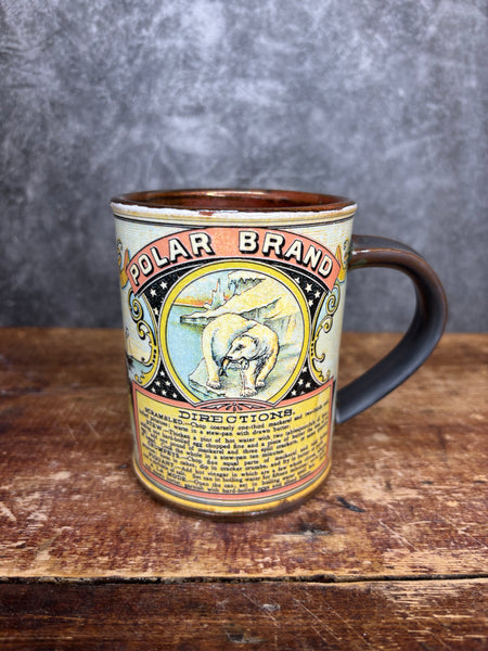 Blue Back Mackerel Can Label Mug