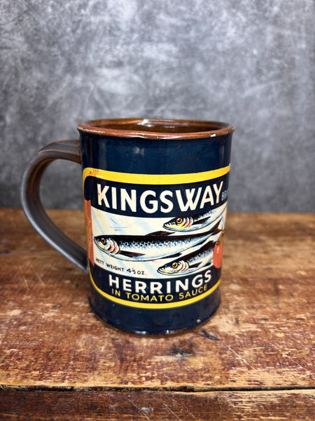 Kingsway Herrings Can Label Mug