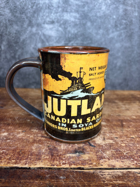 Jutland Canadian Sardines Can Label Mug