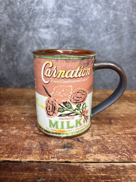 Carnation Milk Can Label Mug