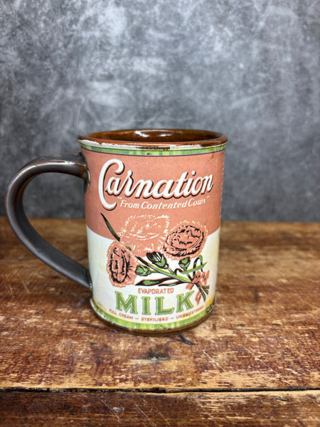 Carnation Milk Can Label Mug