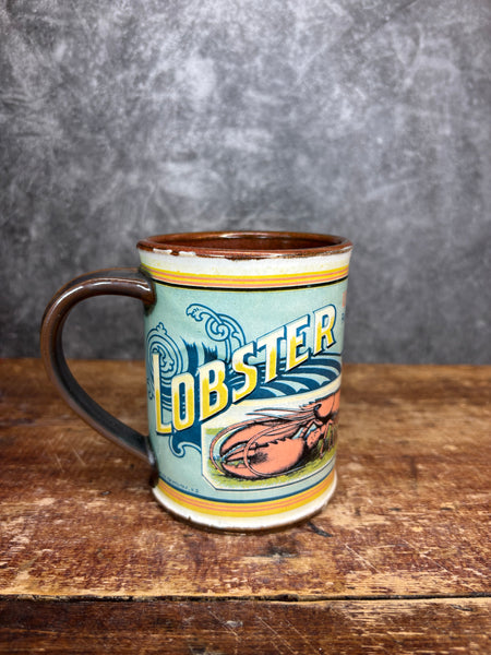 Lobster Union Brand Can Label Mug