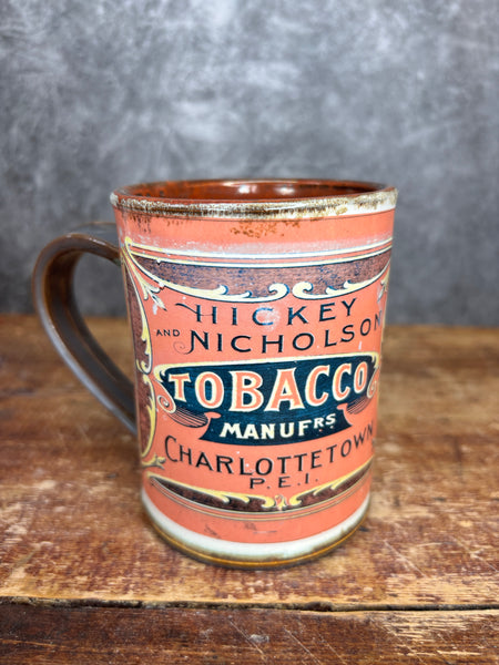 Hickey and Nicholson Tobacco Can Label Mug