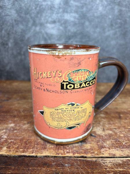 Hickey and Nicholson Tobacco Can Label Mug
