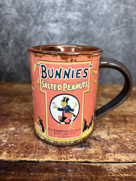 "Bunnies" Salted Peanuts Can Label Mug