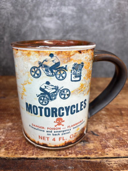 Nitro 9 for Motorcycles Can Label Mug