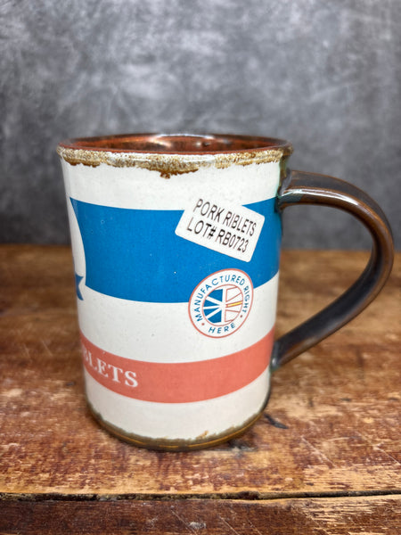 Old Port Premium Foods Can Label Mug