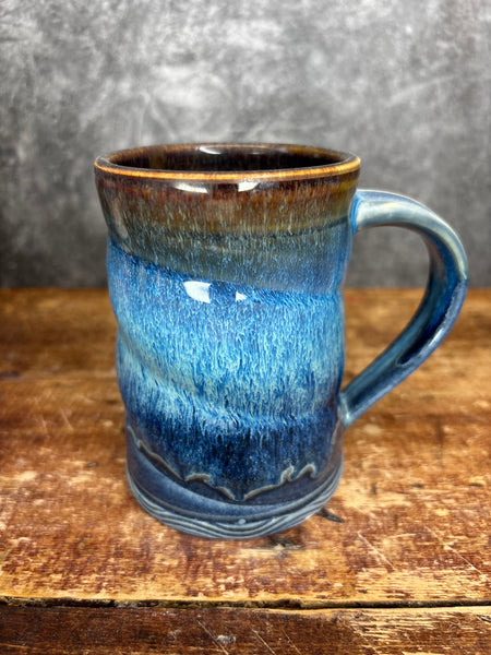 Drippy Blue Mug