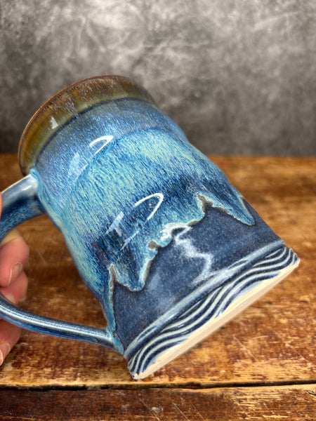 Drippy Blue Mug