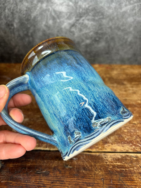 Drippy Blue Mug